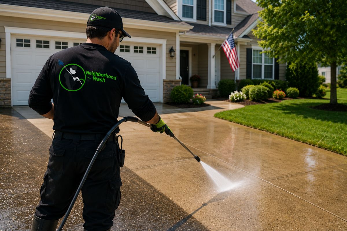 Neighborhood Wash Driveway Cleaning